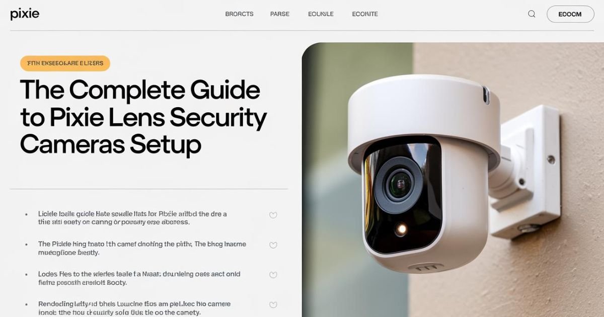 The Complete Guide to Pixie Lens Security Cameras