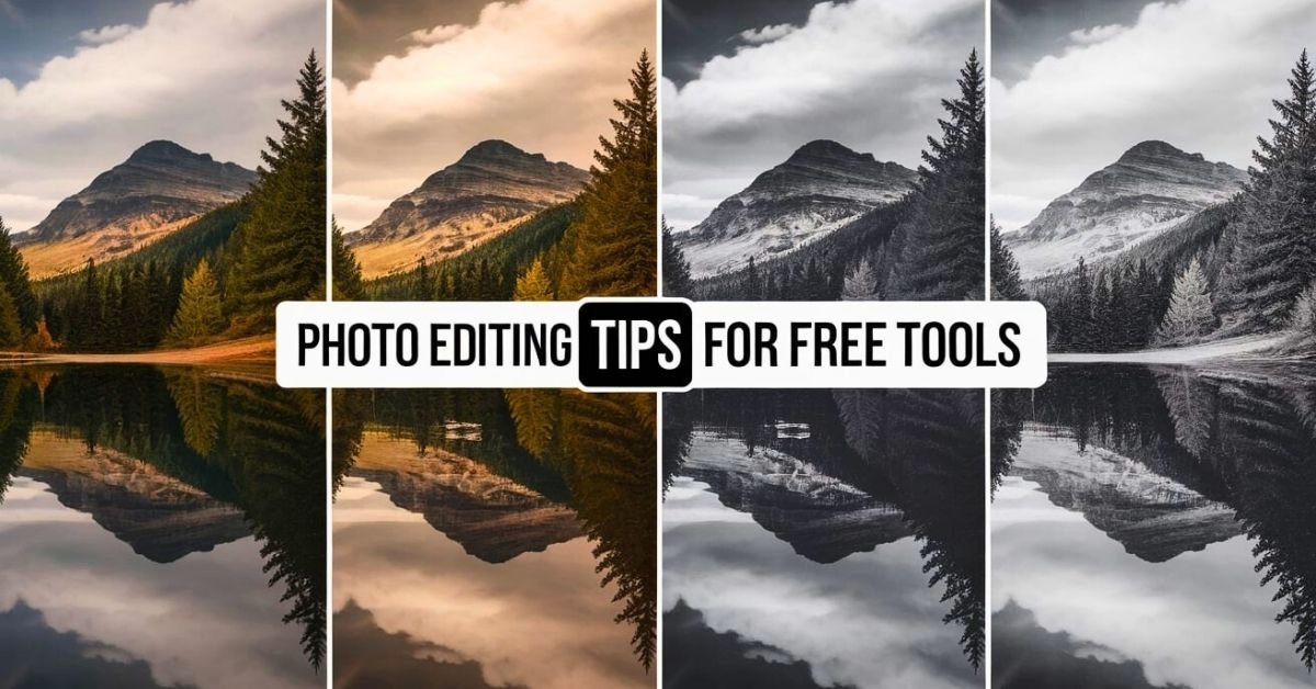 Photo Editing Tips for Free Tools